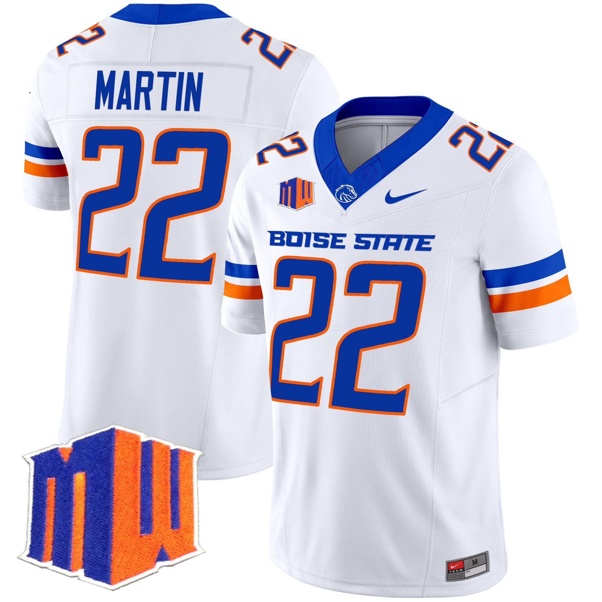 Men Boise State Broncos #22 Martin White Nike 2024 Vapor Limited NCAA Jersey